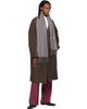 Vivienne Westwood Vivienne Westwood Black & Gray Checkmate Scarf - 2