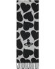 Vivienne Westwood Vivienne Westwood Black & Gray Thin Scarf - 2