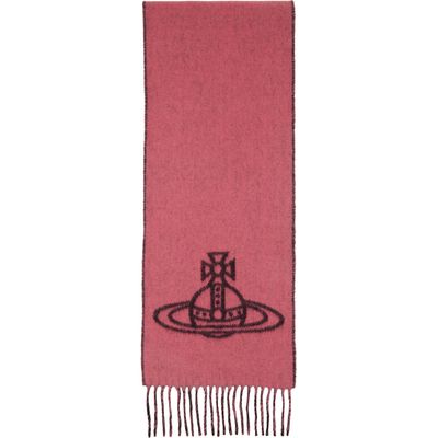 Vivienne Westwood Vivienne Westwood Black & Pink Double Face Scarf