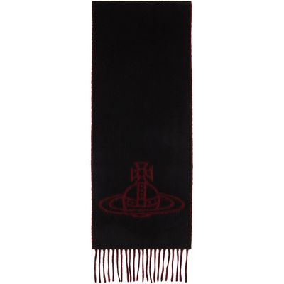 Vivienne Westwood Vivienne Westwood Black & Red Double Face Scarf
