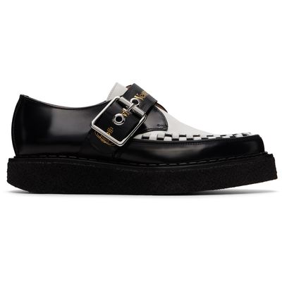 Vivienne Westwood Vivienne Westwood Black & White George Cox Edition Point Toe Monkstraps