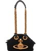 Vivienne Westwood Vivienne Westwood Black Archive Orb Chain Hand Bag - 1