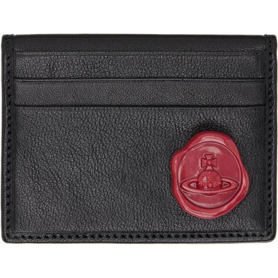 Vivienne Westwood Vivienne Westwood Black Bifold Calfskin Card Holder