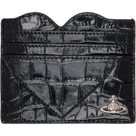 Vivienne Westwood Vivienne Westwood Black Croc Heart Card Holder