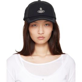 Vivienne Westwood Vivienne Westwood Black Edgewear Cotton Cap