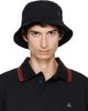 Vivienne Westwood Vivienne Westwood Black Embroidered Bucket Hat - 1