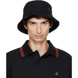 Vivienne Westwood Vivienne Westwood Black Embroidered Bucket Hat