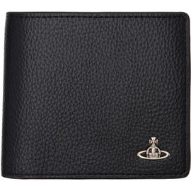 Vivienne Westwood Vivienne Westwood Black Faux-Leather Man Coin Pocket Wallet