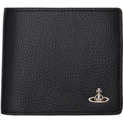 Vivienne Westwood Vivienne Westwood Black Faux-Leather Man Coin Pocket Wallet