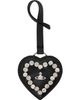 Vivienne Westwood Vivienne Westwood Black Heart Mirror Charm - 1