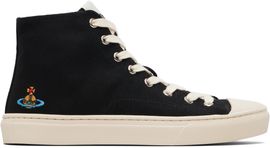 Vivienne Westwood Vivienne Westwood Black High Top Plimsoll Sneakers