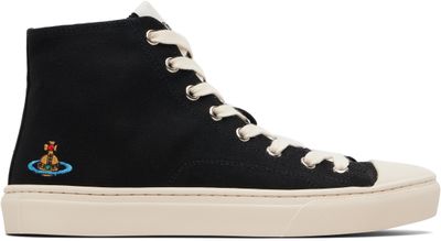 Vivienne Westwood Vivienne Westwood Black High Top Plimsoll Sneakers