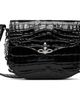 Vivienne Westwood Vivienne Westwood Black Hunter Flap Crossbody Bag - 1