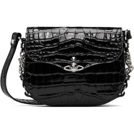 Vivienne Westwood Vivienne Westwood Black Hunter Flap Crossbody Bag