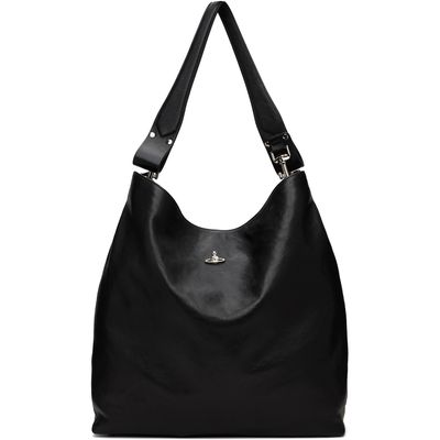Vivienne Westwood Vivienne Westwood Black Lottie Large Shoulder Tote