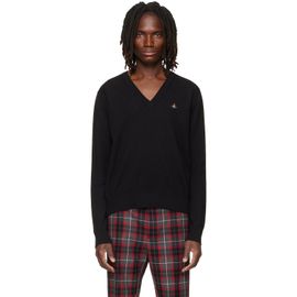 Vivienne Westwood Vivienne Westwood Black Mark V-Neck Sweater