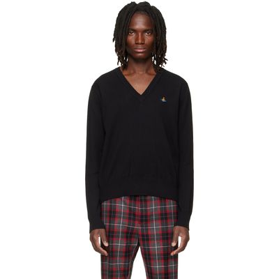 Vivienne Westwood Vivienne Westwood Black Mark V-Neck Sweater