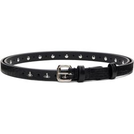 Vivienne Westwood Vivienne Westwood Black Mini Alex Orb Stud Belt