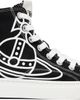 Vivienne Westwood Vivienne Westwood Black Plimsoll High Top Canvas Sneakers - 1