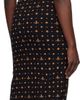 Vivienne Westwood Vivienne Westwood Black Printed Piquet Pulling Midi Dress - 3