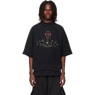 Vivienne Westwood Vivienne Westwood Black Short Sleeve Raglan Sweatshirt