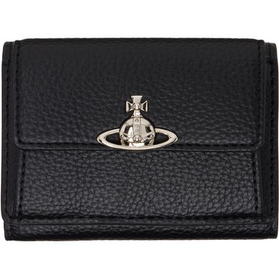 Vivienne Westwood Vivienne Westwood Black Small Flap Purse Wallet