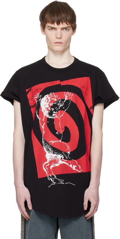 Vivienne Westwood Vivienne Westwood Black Swirl Longline T-shirt
