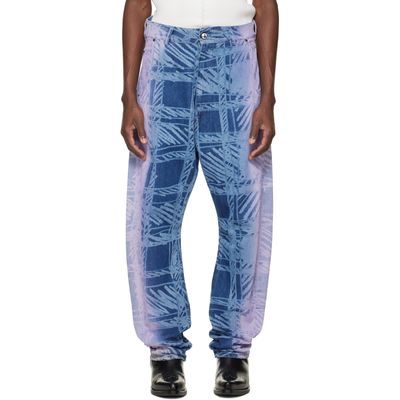 Vivienne Westwood Vivienne Westwood Blue & Purple Buckle Back Jeans