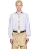 Vivienne Westwood Vivienne Westwood Blue & White Two Button Krall Shirt - 1