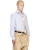 Vivienne Westwood Vivienne Westwood Blue & White Two Button Krall Shirt - 2