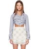 Vivienne Westwood Vivienne Westwood Blue Cropped Drunken Shirt - 1