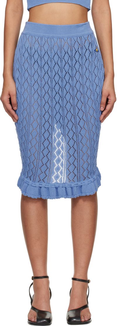 Vivienne Westwood Vivienne Westwood Blue Ella Midi Skirt