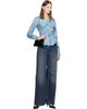 Vivienne Westwood Vivienne Westwood Blue Heritage Twill 'Drunken Shirt' Blouse - 4