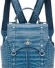 Vivienne Westwood Vivienne Westwood Blue Leather Max Small Backpack - 1