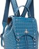Vivienne Westwood Vivienne Westwood Blue Leather Max Small Backpack - 2