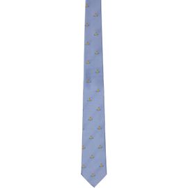 Vivienne Westwood Vivienne Westwood Blue Mini Orb Tie