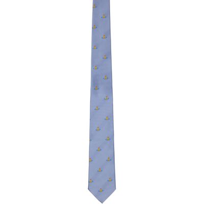 Vivienne Westwood Vivienne Westwood Blue Mini Orb Tie