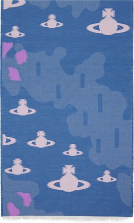 Vivienne Westwood Vivienne Westwood Blue Trial Scarf