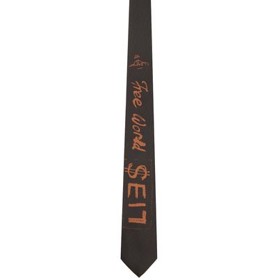 Vivienne Westwood Vivienne Westwood Brown 7cm 'Free World' Tie