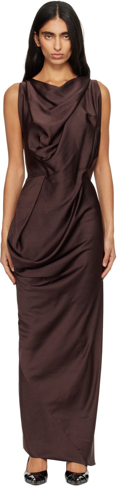Vivienne Westwood Vivienne Westwood Brown Fond Maxi Dress