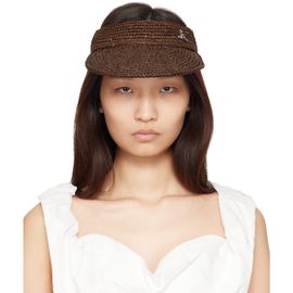 Vivienne Westwood Vivienne Westwood Brown Raffia Visor