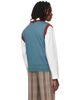 Vivienne Westwood Vivienne Westwood Burgundy & Blue Argyle Vest - 3