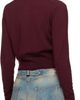Vivienne Westwood Vivienne Westwood Burgundy Bea Cropped Cardigan - 3