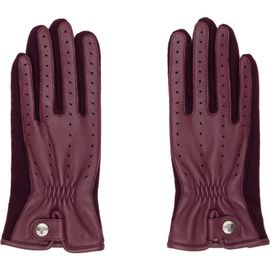 Vivienne Westwood Vivienne Westwood Burgundy Leather & Wool Gloves