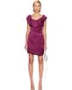 Vivienne Westwood Vivienne Westwood Burgundy Twisted Ginnie Minidress - 1