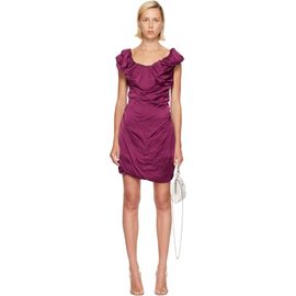 Vivienne Westwood Vivienne Westwood Burgundy Twisted Ginnie Minidress
