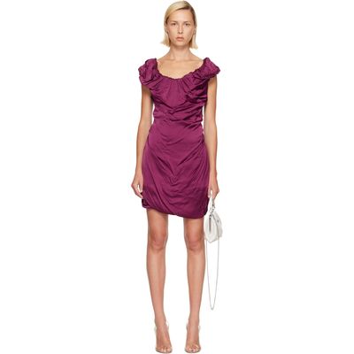 Vivienne Westwood Vivienne Westwood Burgundy Twisted Ginnie Minidress