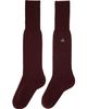 Vivienne Westwood Vivienne Westwood Burgundy Uni Colour High Socks - 2