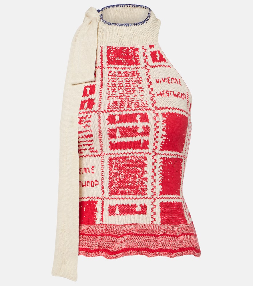 Vivienne Westwood - Checked hemp and cotton top