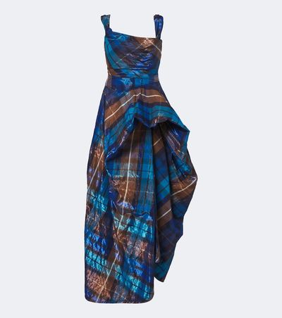 Vivienne Westwood Vivienne Westwood Chichi draped plaid maxi dress